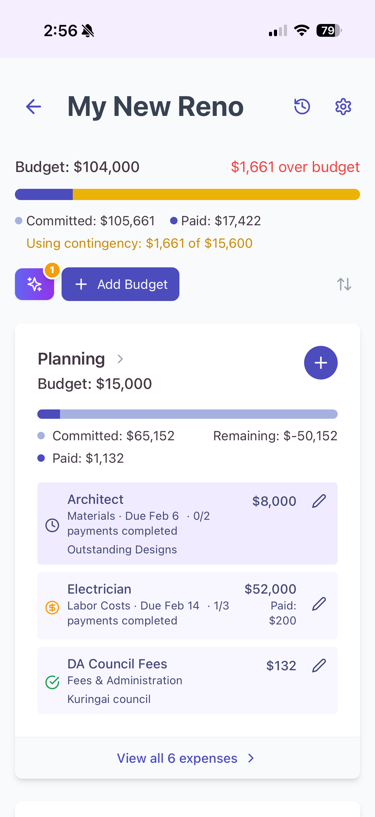 Snapshot Over Budget